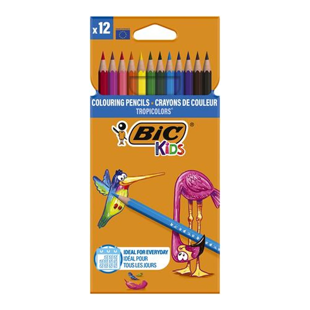 BIC KIDS Tropicolors Színes ceruza készlet 12 szín BC83256611