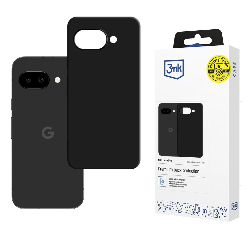 3MK Matt Case Pro hátlaptok Google Pixel 10A fekete