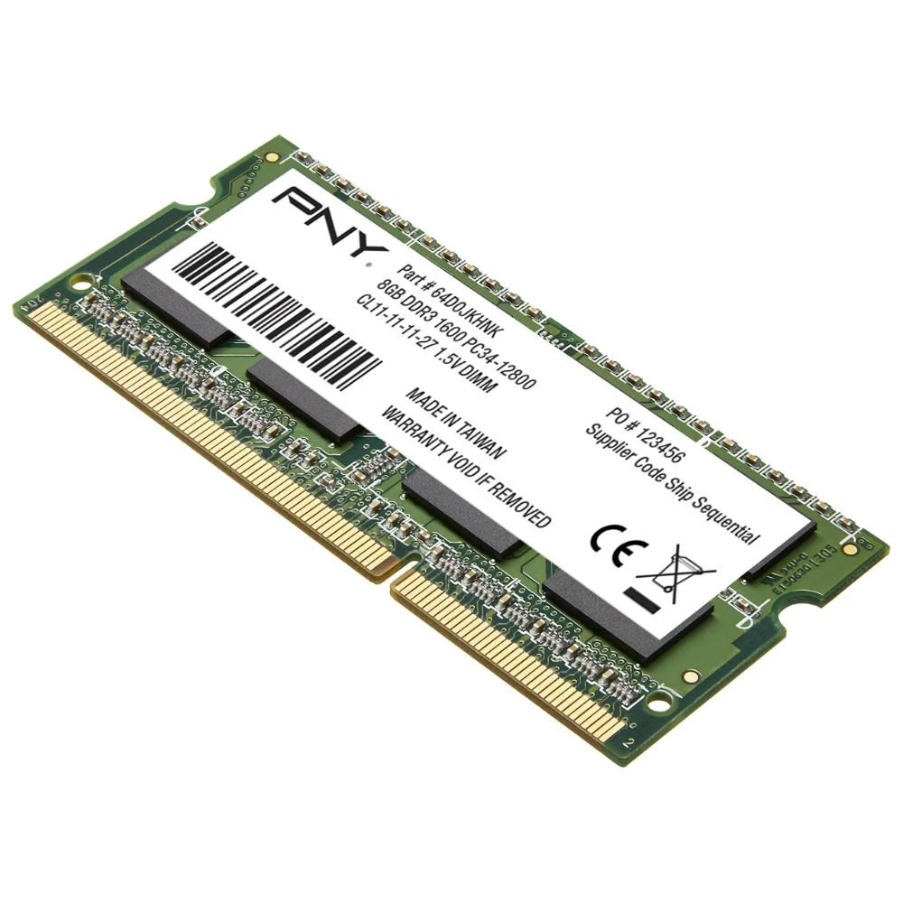 PNY 8GB Notebook DDR3 1600MHz CL11 MN8GSD31600-SI