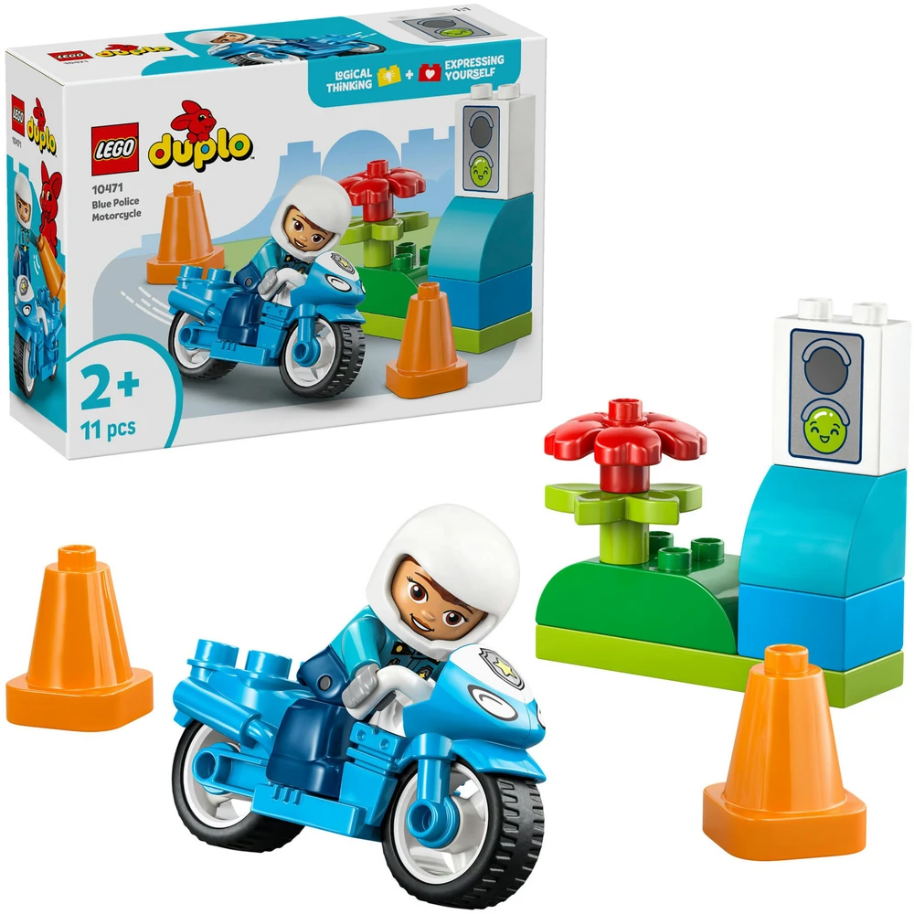 LEGO DUPLO Kék rendőrmotor 10471