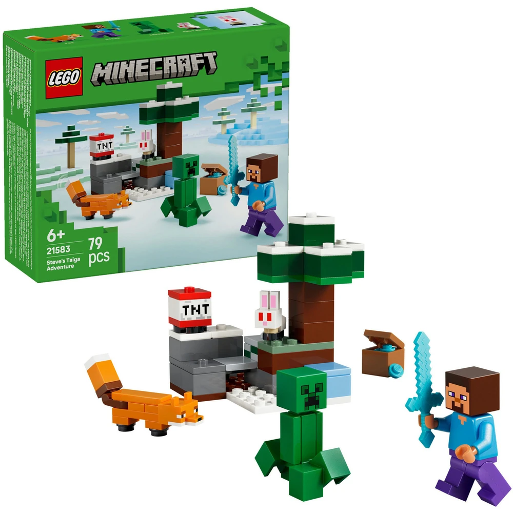 LEGO Minecraft Steve kalandjai a tajgán 21583