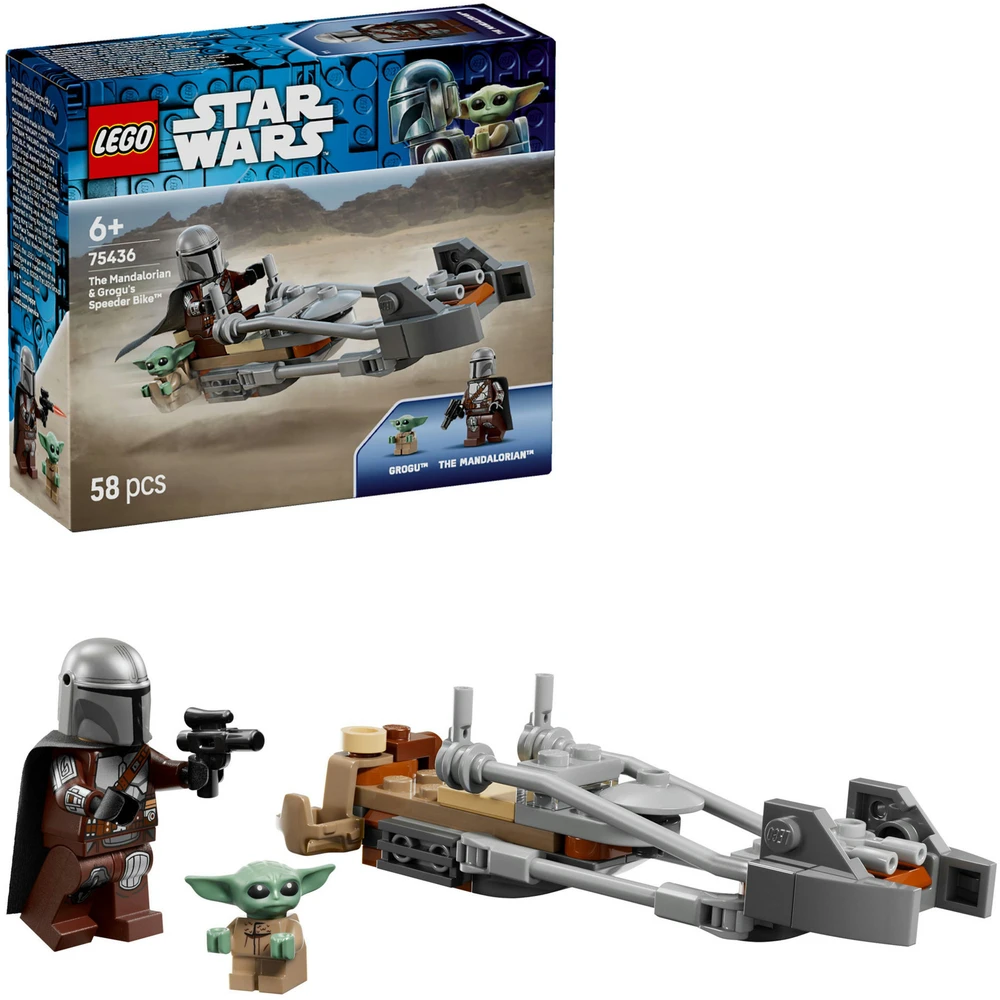 LEGO Star Wars The Mandalorian és Grogu gyorsjárművön 75436