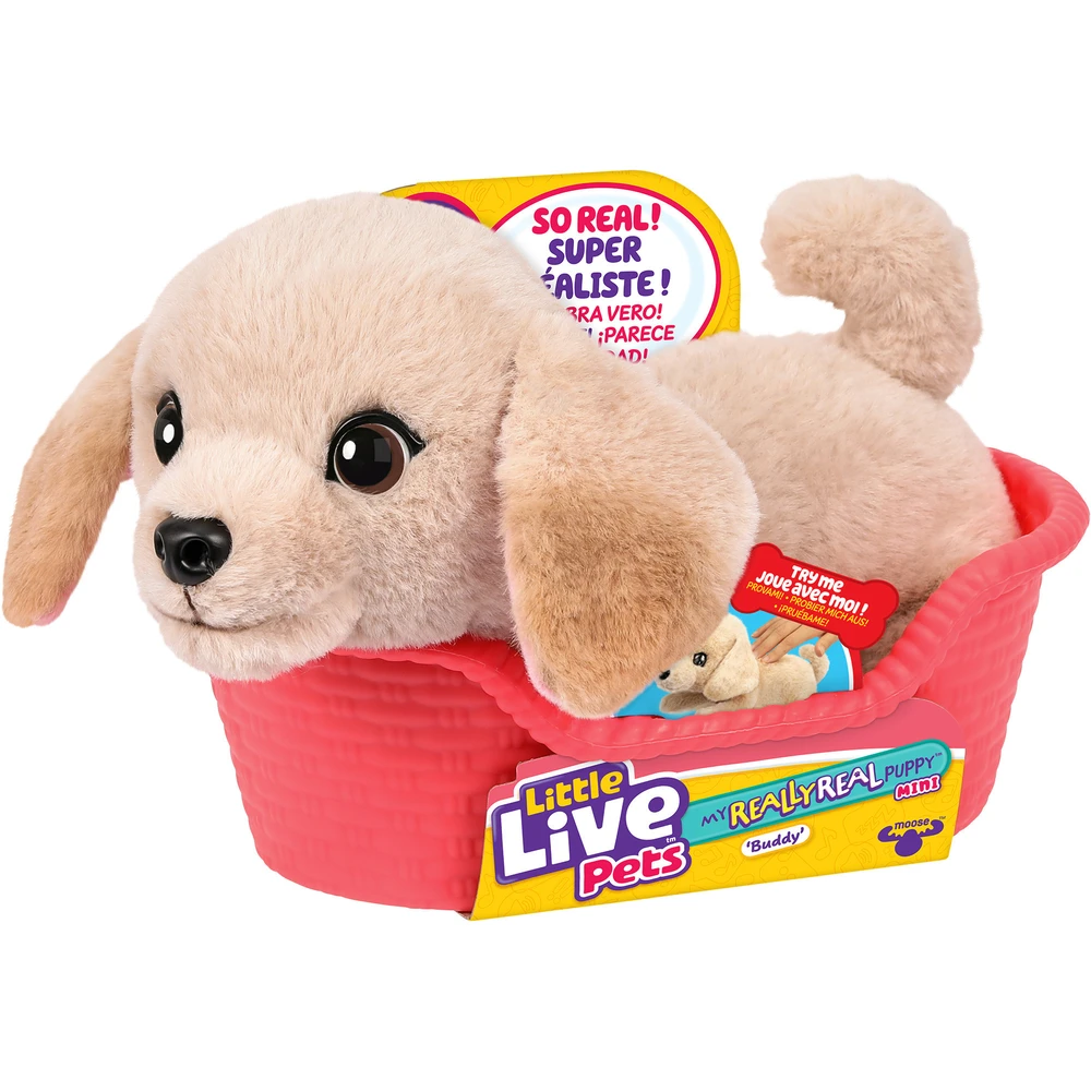 MOOSE TOYS Little Live Pets My Really Real Buddy kiskutya plüss figura 26650