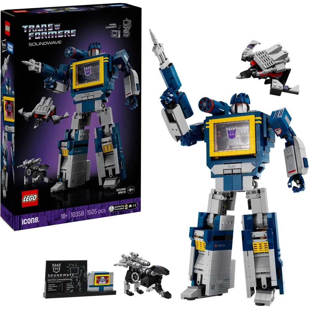 LEGO Icons Transformers Soundwave 10358