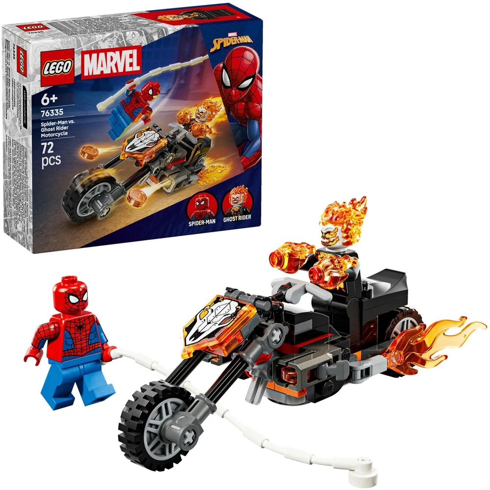 LEGO Marvel Pókember vs. Ghost Rider motorkerékpárján 76335