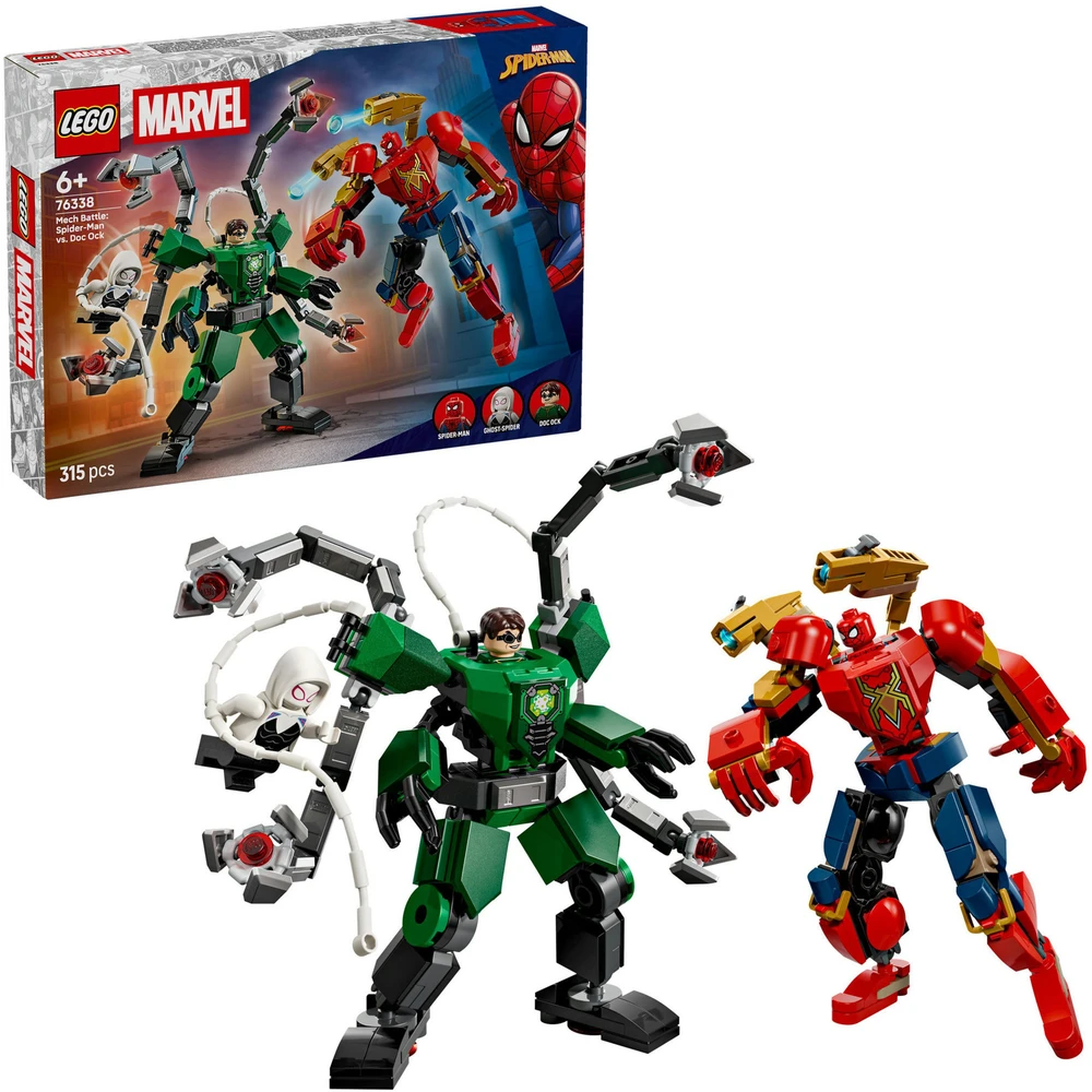 LEGO Marvel Pókember vs. Doktor Oktopusz mechpárbaj 76338