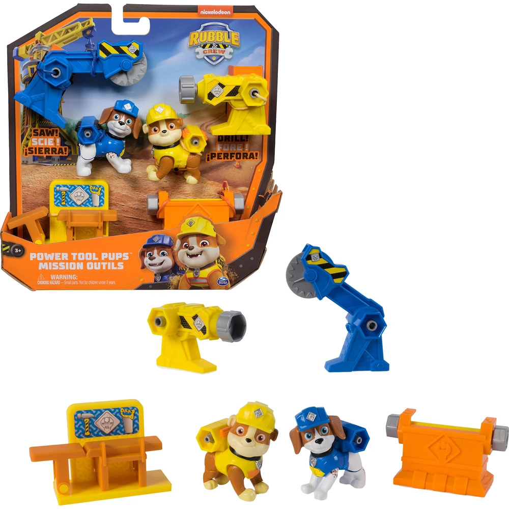 SPIN MASTER Rubble and a brigád tool kutyafigura set 2 pieces 6071661
