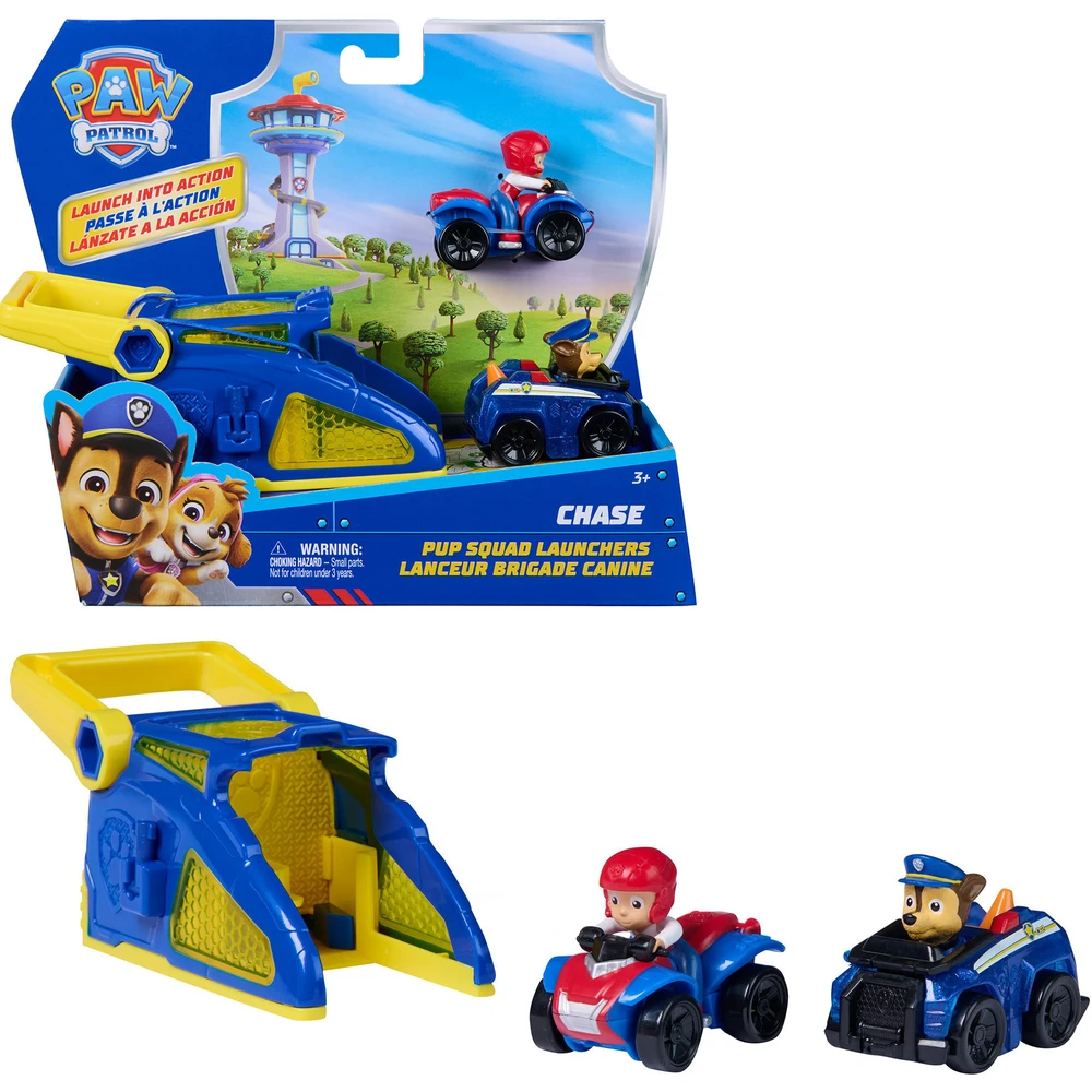 SPIN MASTER Paw patrol Pup Squad launch Chase and Ryder járgányokkal 6074781