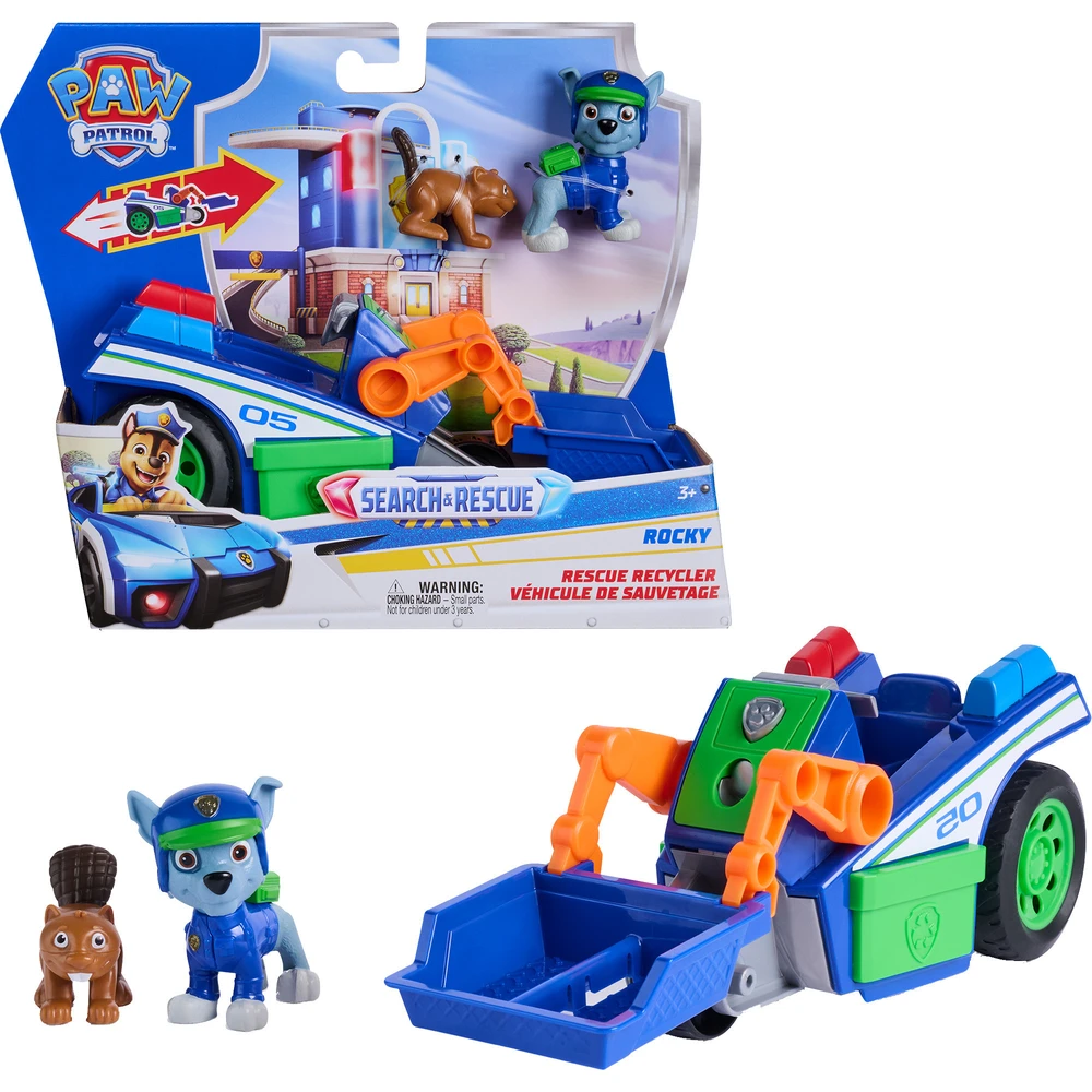 SPIN MASTER Paw patrol Rocky újrahasznosító vehicles 2 figures 6075445
