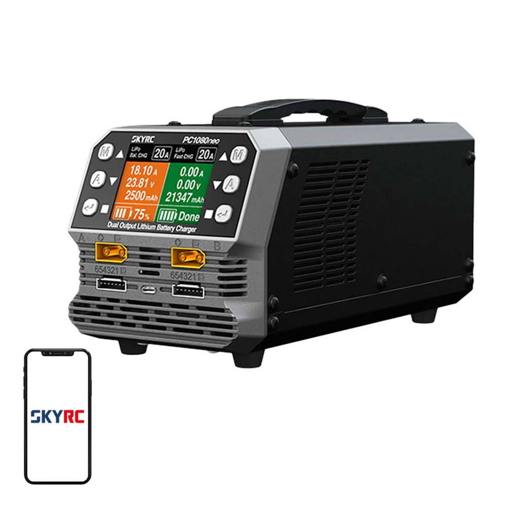 SKYRC PC1080neo kétcsatornás LiPo/LiHV rechargeable battery charger 1080W SK-100220-02