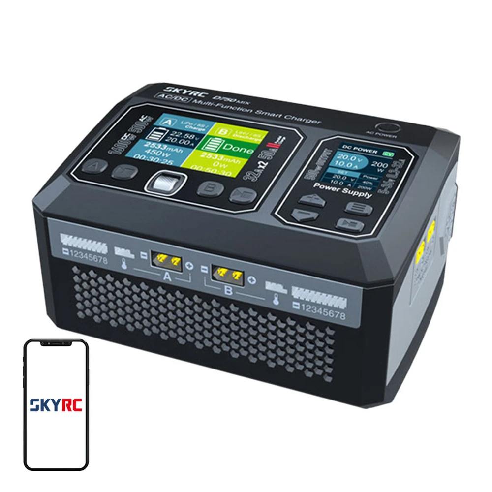 SKYRC D750 MIX kétcsatornás AC/DC model charger SK-100201-01