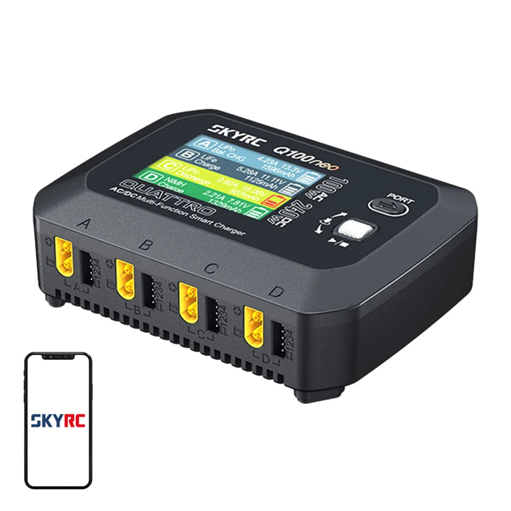 SKYRC Q100neo AC/DC multifunction intelligent charger 4 channel SK-100223-01