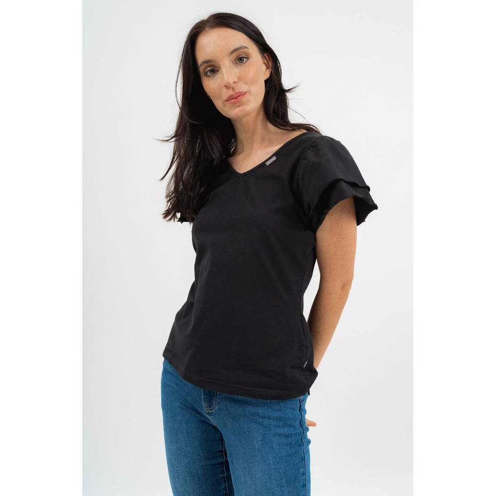 BUDMIL Fodros sleeve polo Female S black