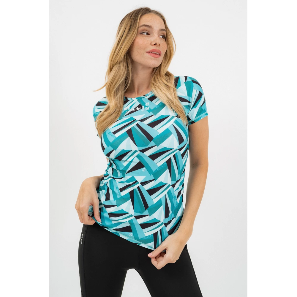BUDMIL Fitness polo Female M turcoise