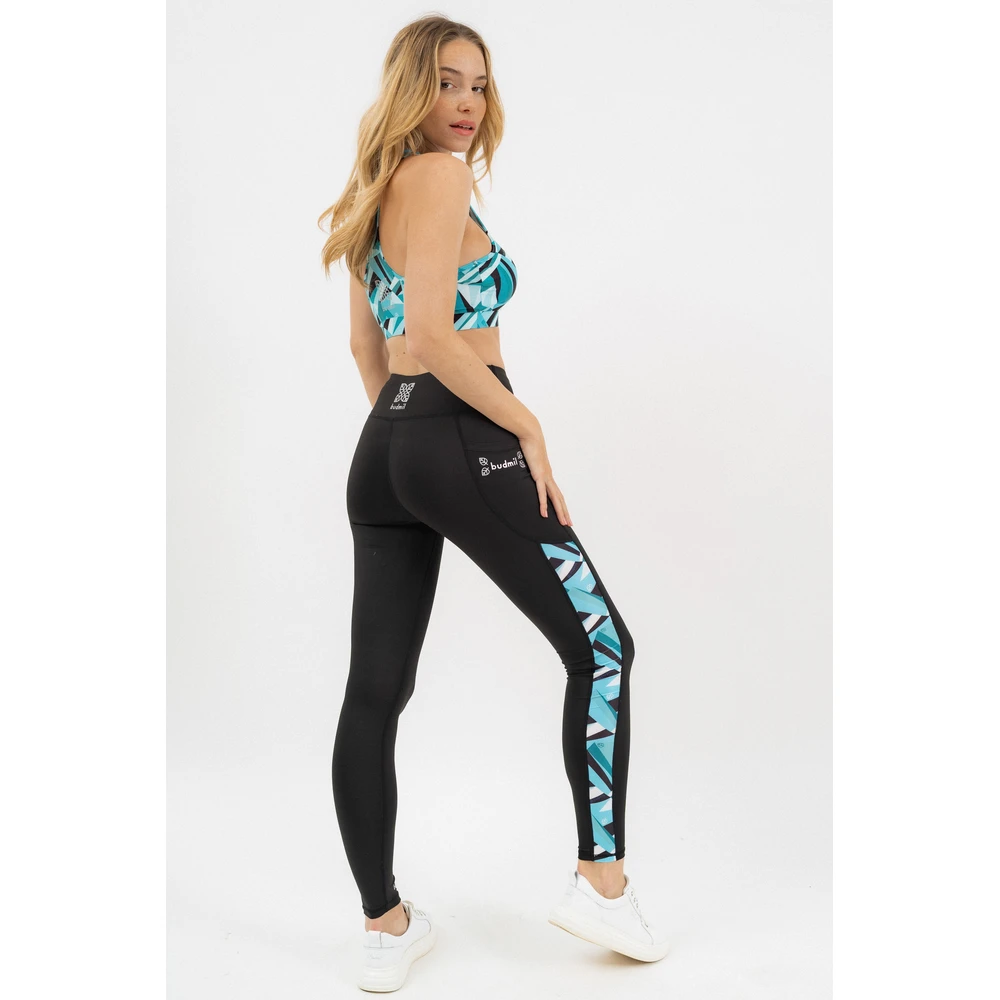 BUDMIL Fitness leggings női S türkiz