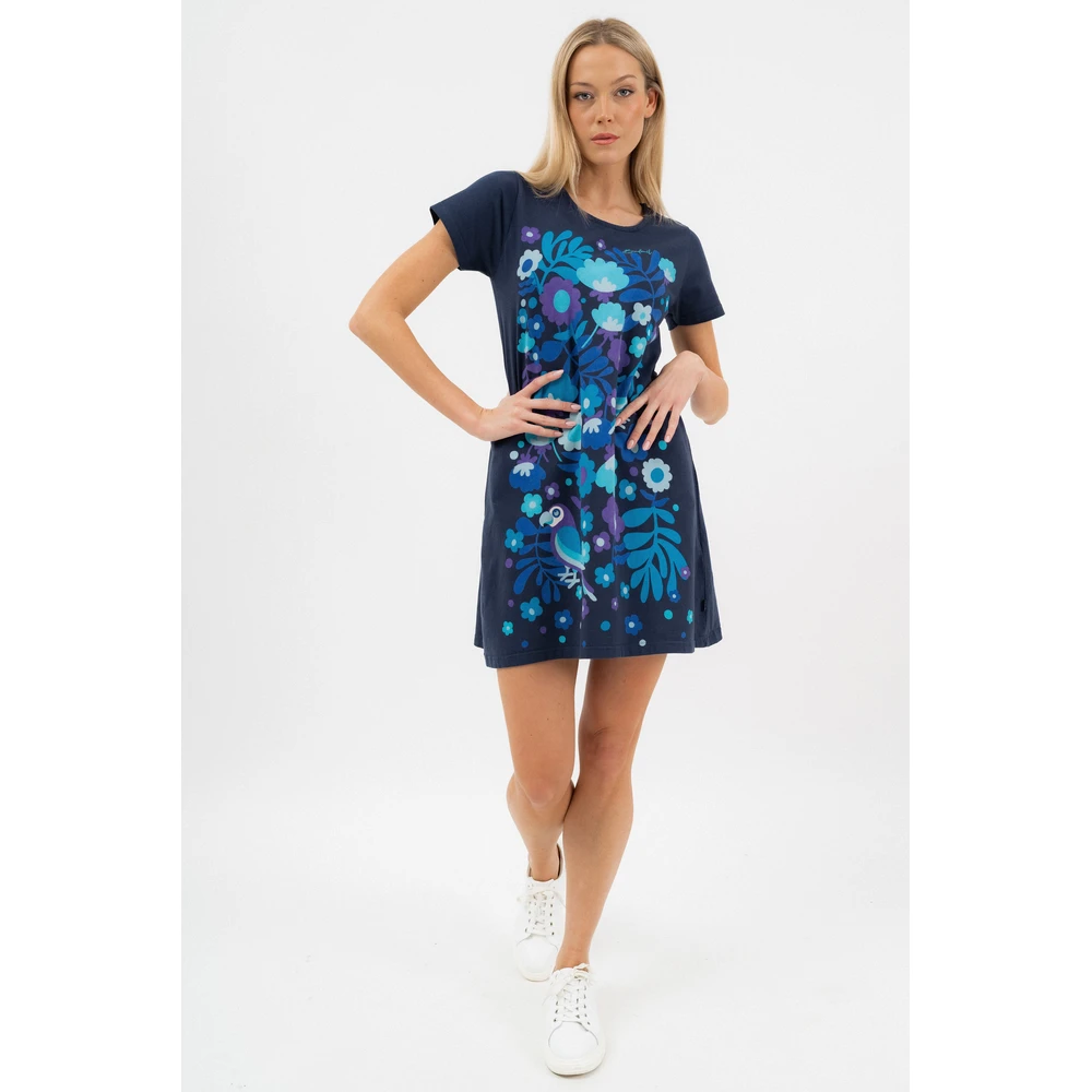 BUDMIL A-vonalú summer dress Female XXL dark blue