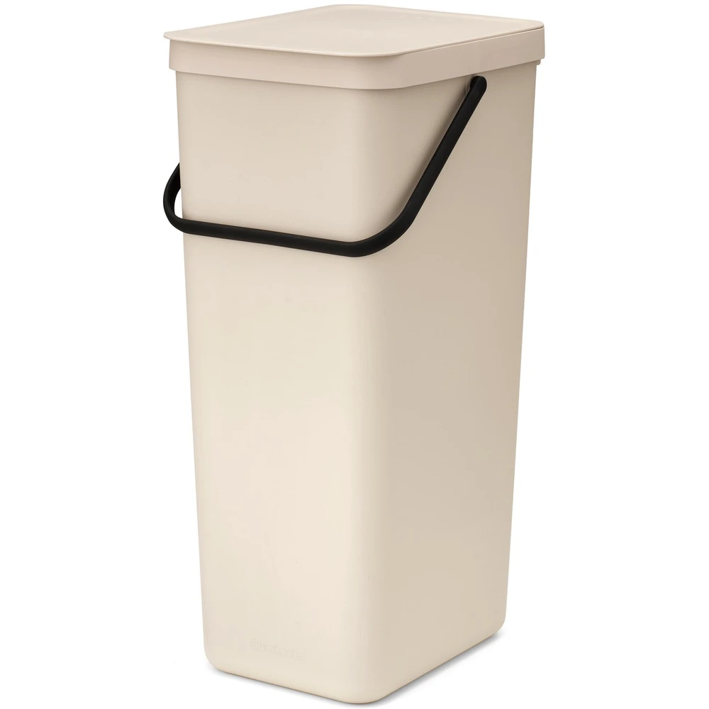 BRABANTIA Sort & Go kitchen trash can felnyitható cover 40L bright beige 251788 BR251788