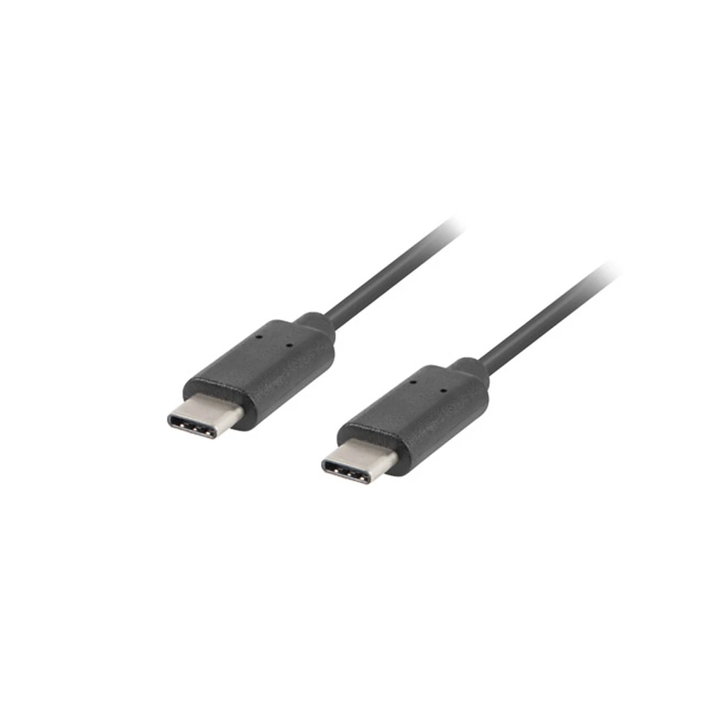 LANBERG USB 2.0 Type C Összekötő Fekete 1m CA-CMCM-10CU-0010-BK