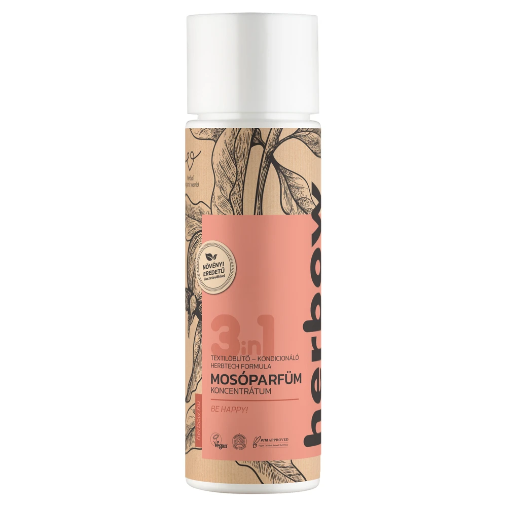 HERBOW 3in1 mosóparfüm öblítő és kondicionáló koncentrátum légy boldog 200 ml 101249