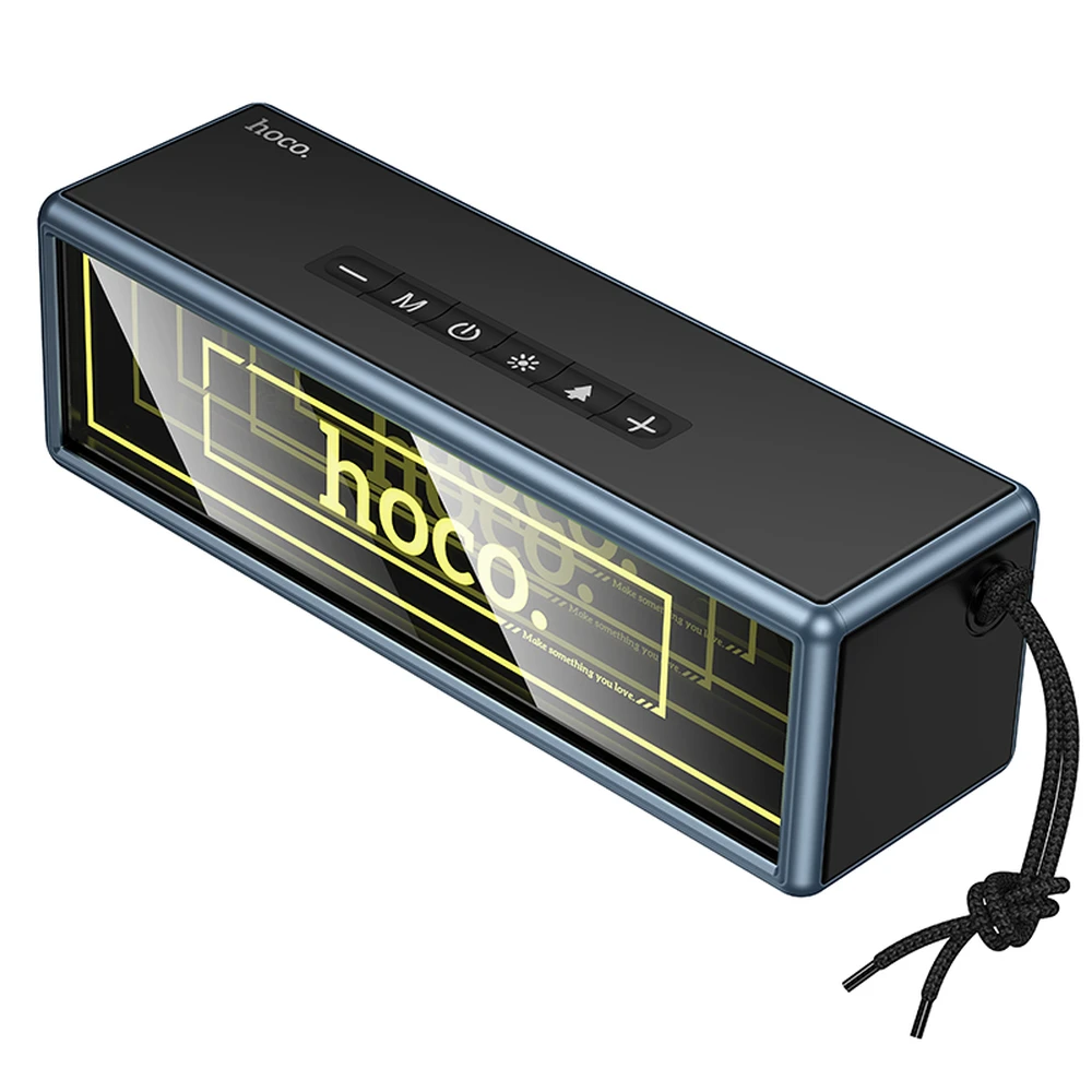 HOCO HC40 bluetooth hordozható hangszóró v5.4 2x10W TF FM AUX LED FEKETE HC40_B