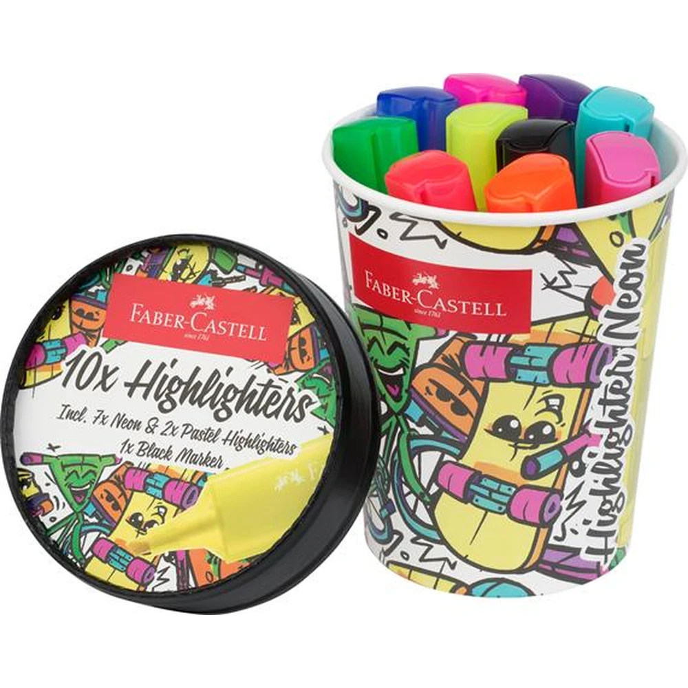 FABER-CASTELL Textliner 46 szövegkiemelő készlet 10 különböző szín TFC254695