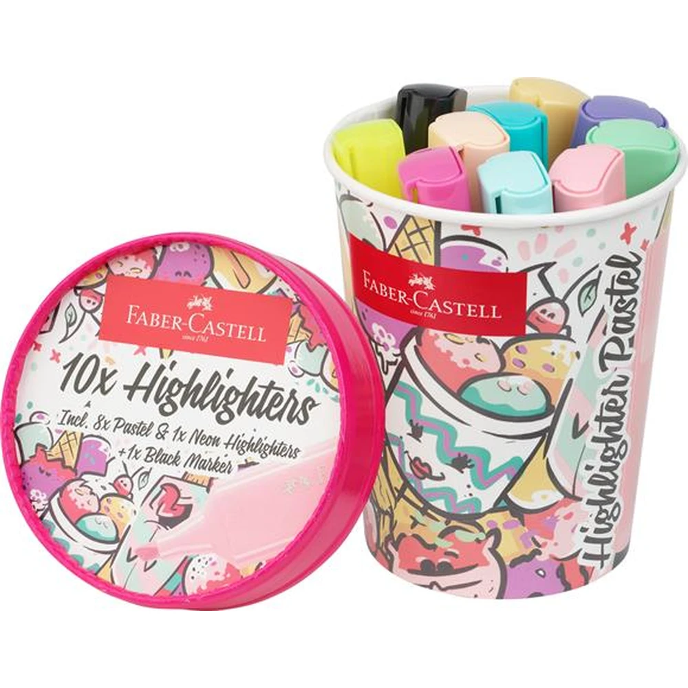 FABER-CASTELL Textliner 46 szövegkiemelő készlet 10 pasztell szín TFC254696