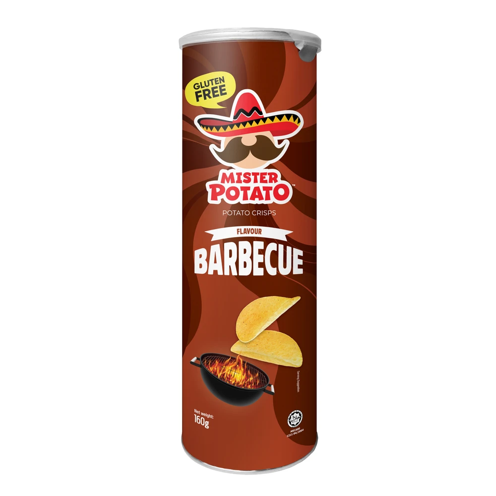 Mister Potato Glutenfree chips BBQ 160 g 101372