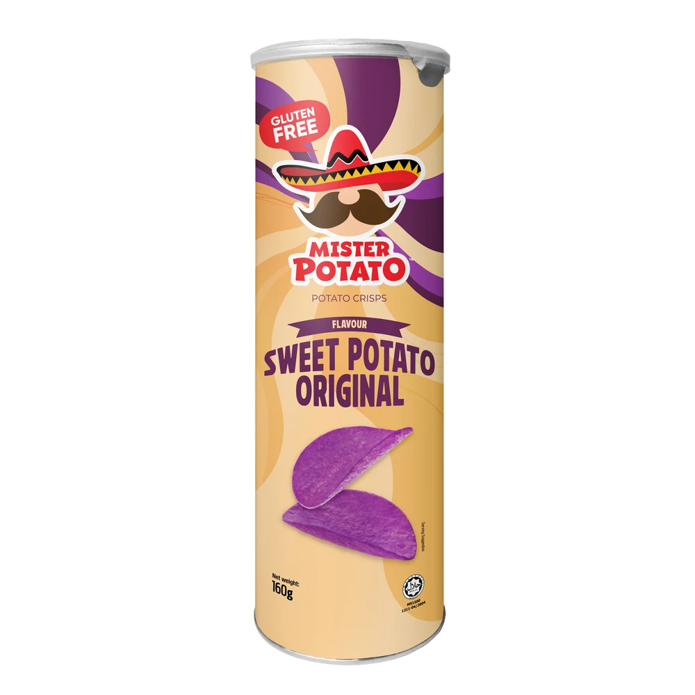 Mister Potato Glutenfree chips édesburgonya 160 g 101373