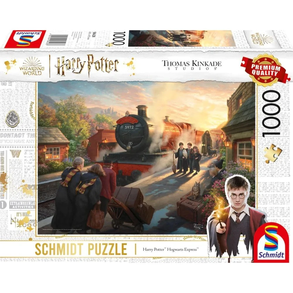 SCHMIDTSPIELE Puzzle játék 1000 darabos Thomas Kinkade Studios: Wizarding World Harry Potter - Roxfort Expressz 58428
