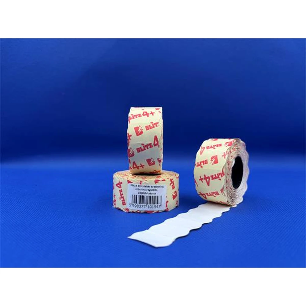 BLITZ Árazószalag erősített 26x16 mm fehér IS2616EF