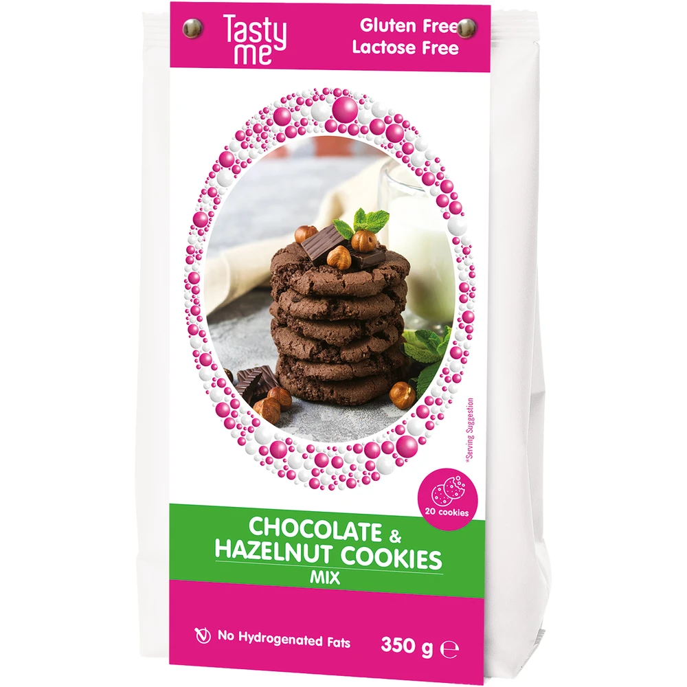 TASTY ME Glutén- and laktózmentes csokis hazelnut biscuit 350g 101315