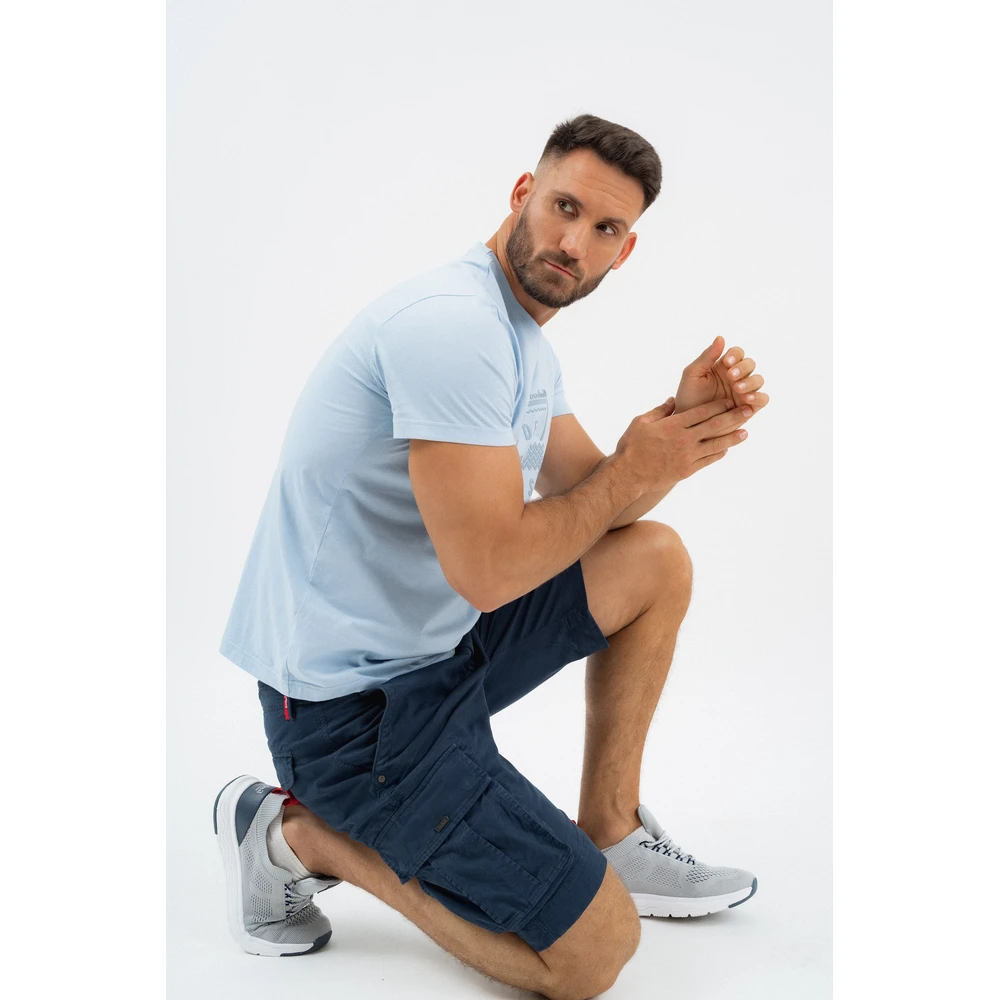 BUDMIL Oldalzsebes bermuda pants Man M s.kék