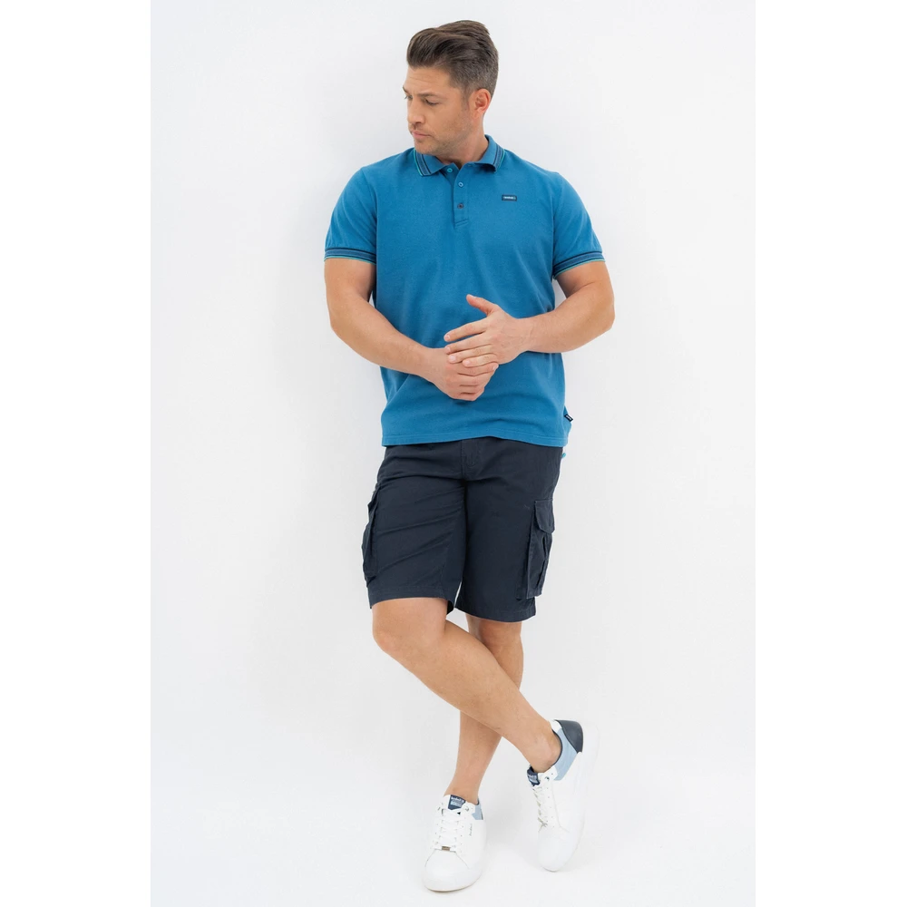 BUDMIL Oldalzsebes bermuda pants Man M s.kék