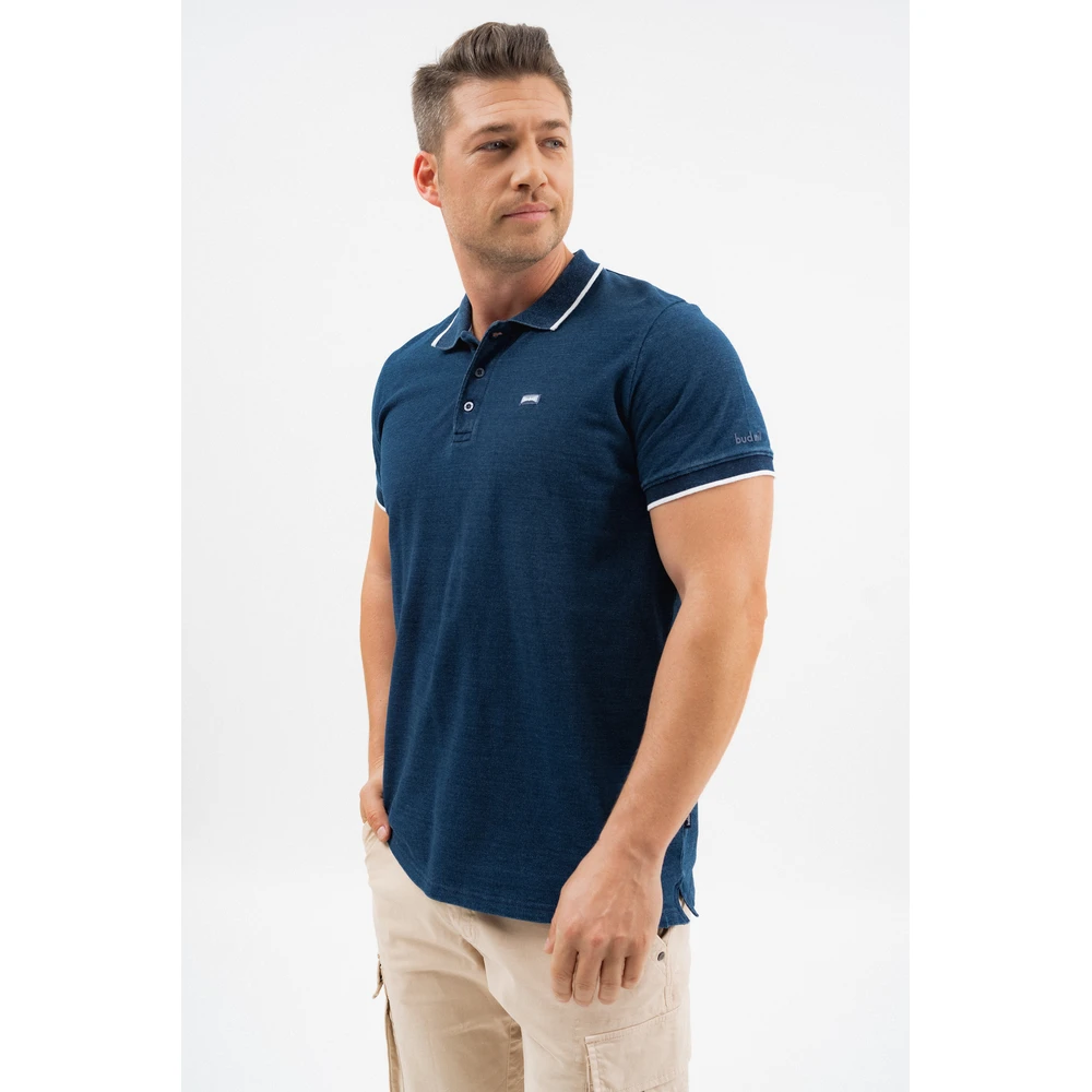 BUDMIL Galléros piké polo Man M s.kék