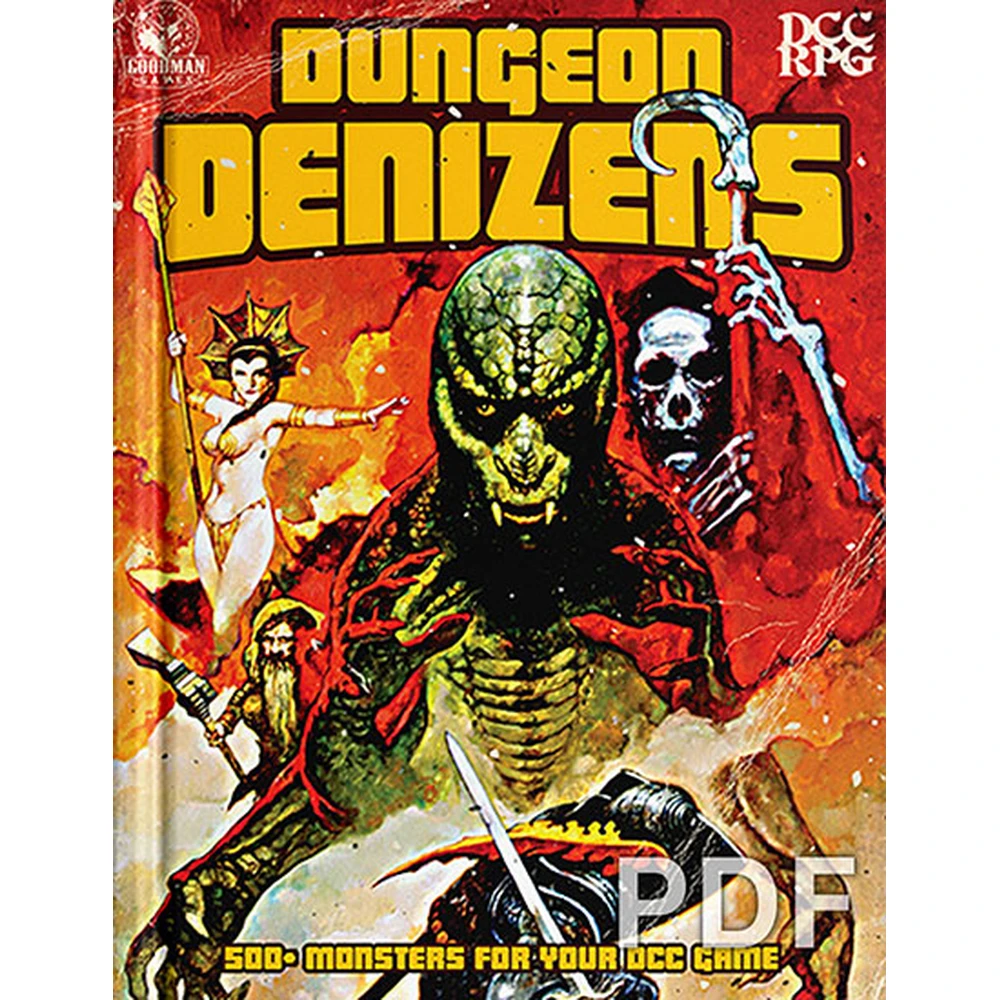 GOODMAN GAMES Dungeon Crawl Classics: Dungeon Denizens RPG szabálykönyv accessory DCC166