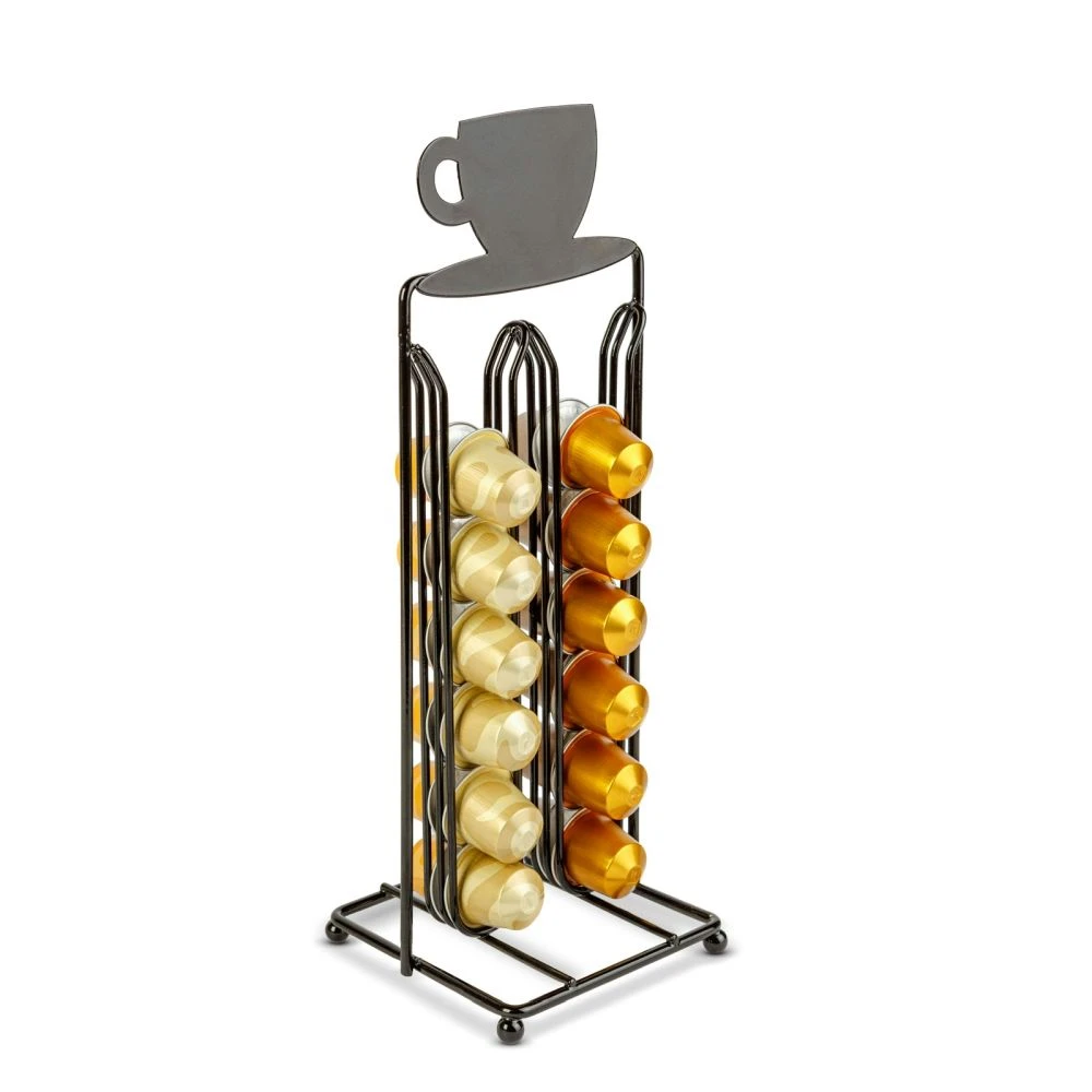 BEWELLO Nespresso kávékapszula tartó 28 db-os fekete BW0998