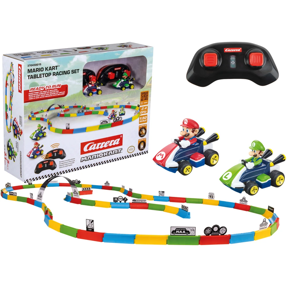 CARRERA RC Mario Kart 2.4GHz asztali pályakészlet Mario & Luigi 370430015