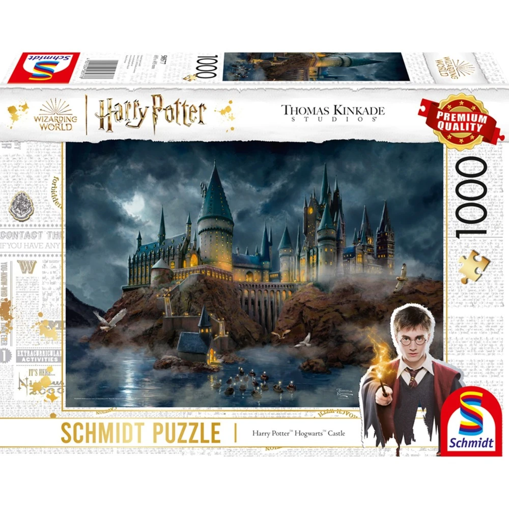 SCHMIDTSPIELE Puzzle játék 1000 darabos Thomas Kinkade Studios Harry Potter Roxforti kastély 58577