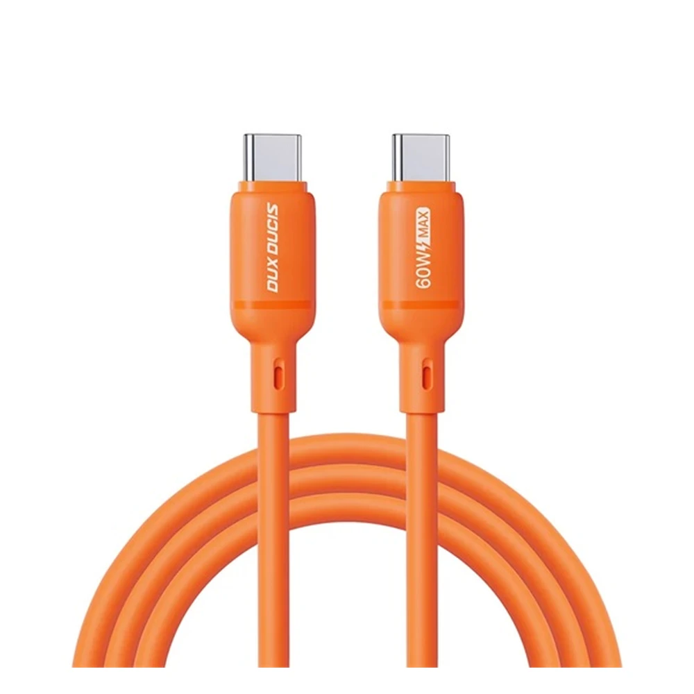 DUX DUCIS SILI data cable Type-C - Type-C 60W PD fast charger 3.0 100cm orange GP-183398