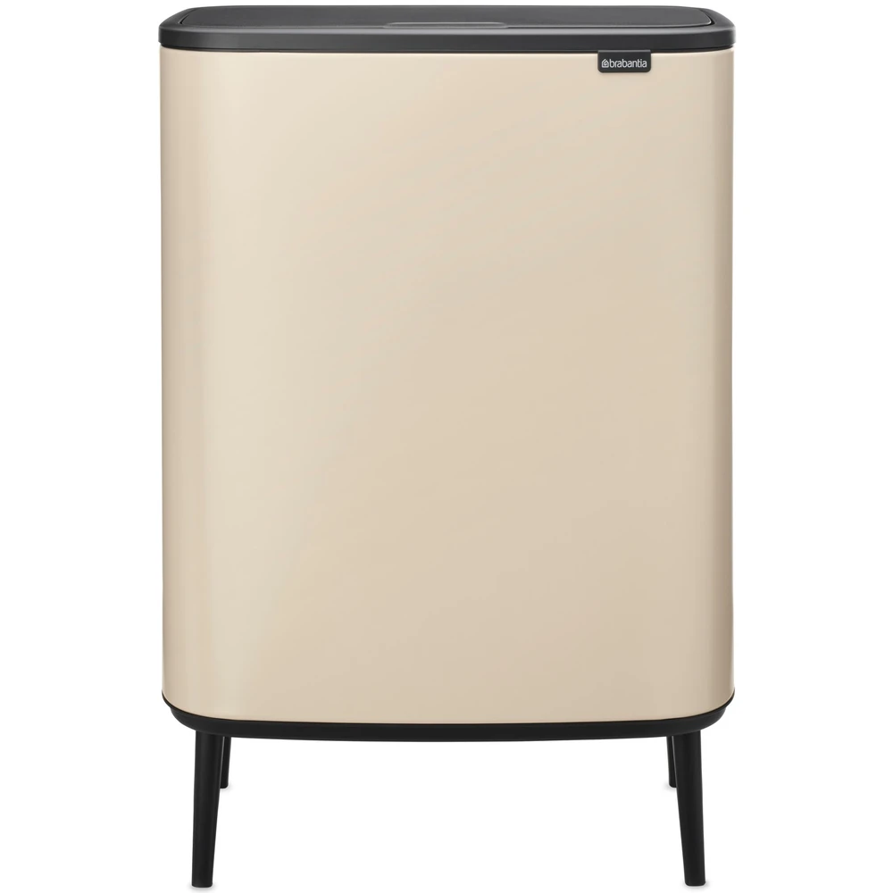 BRABANTIA Bo Touch Bin Hi szelektív waste collection Soft-Touch 2x30L steel bright beige - 251580 BR251580