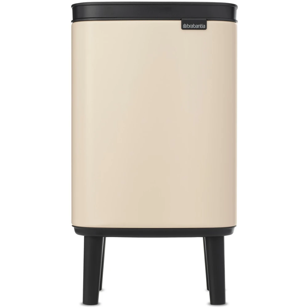 BRABANTIA Bo Waste Bin Hi waste collection Soft-Close lábakon standing 4L steel bright beige 251627 BR251627