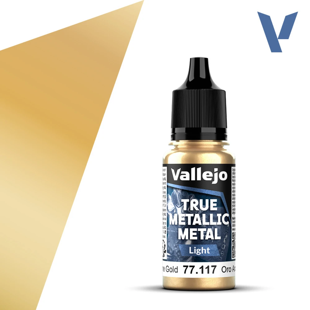 VALLEJO True Metallic Metal Light Arcane arany akrilfesték 18ml VAL77117