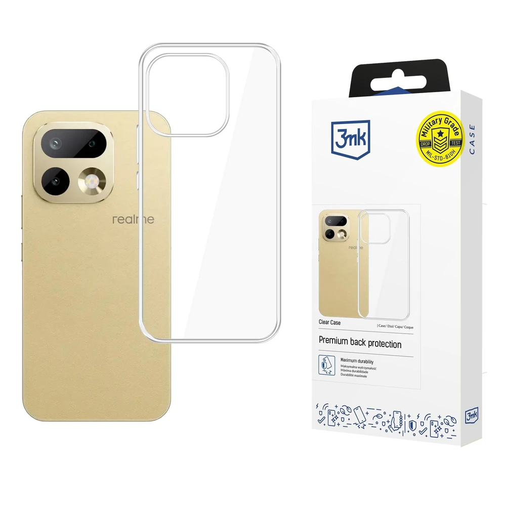 3MK Clear Case back plates Realme 16 Pro 5G transparent