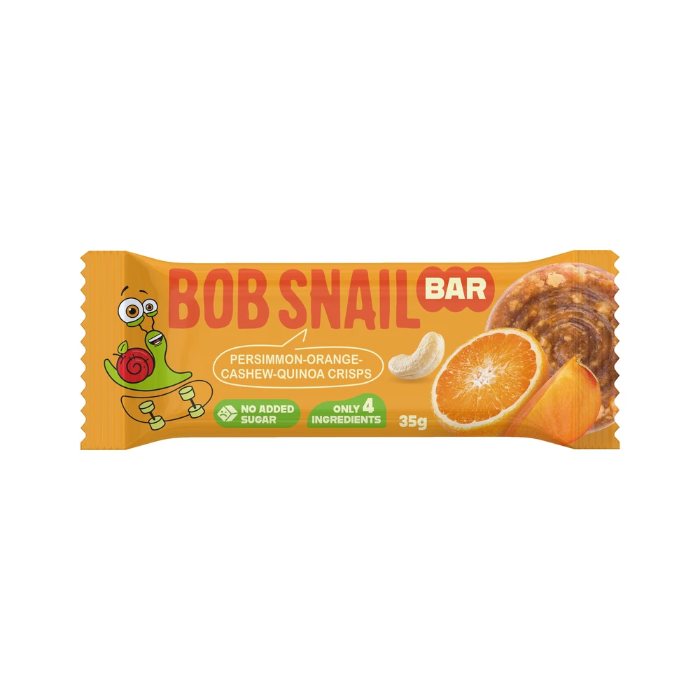 BOB SNAIL Gyümölcsszelet datolyaszilva-narancs-kesudió-quinoa ropogós 35g 101659