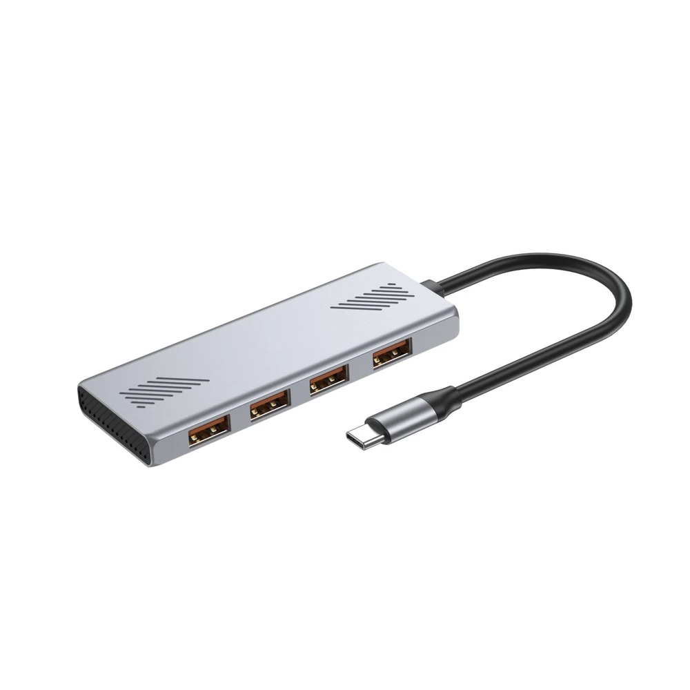 GEMBIRD 4-portos USB 3.2 (Gen 1) Type-C hub argint UHB-CM-U310-A4-01
