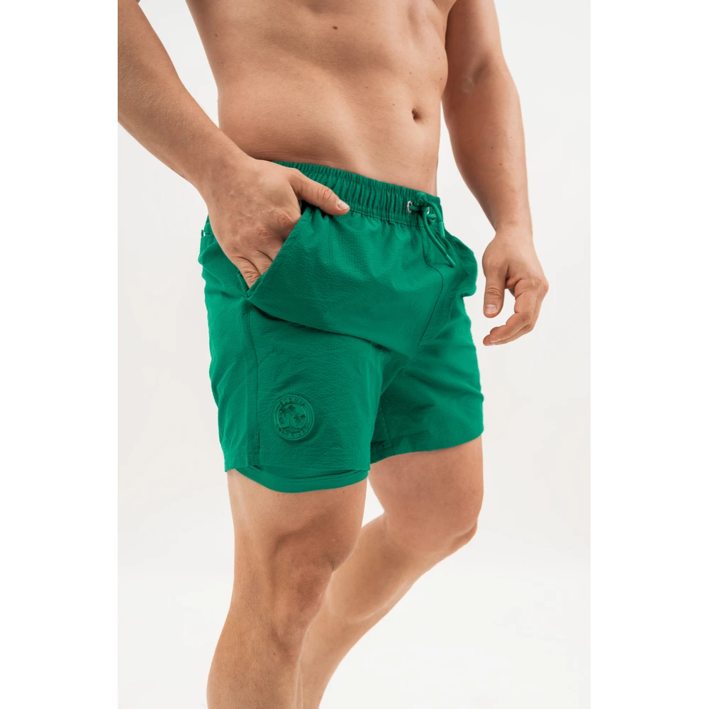 BUDMIL Beach short Férfi L zöld