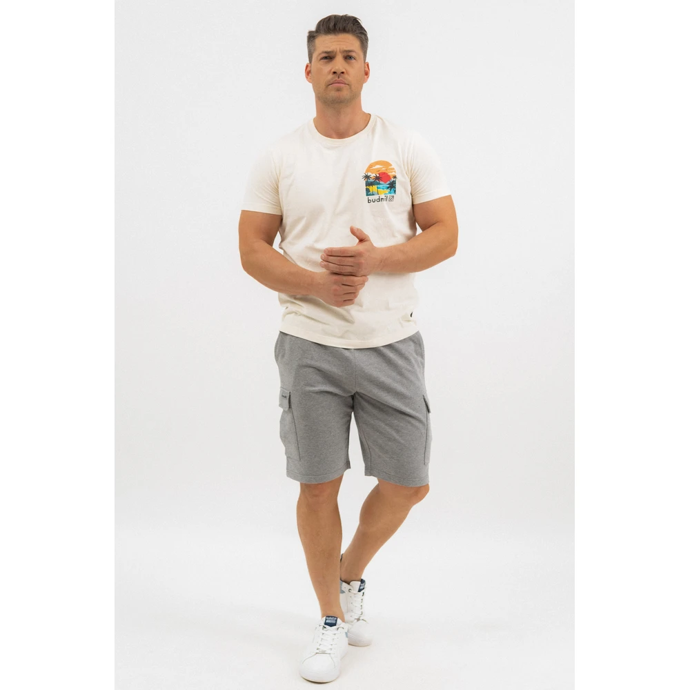 BUDMIL Oldalzsebes bermuda short Man L grey