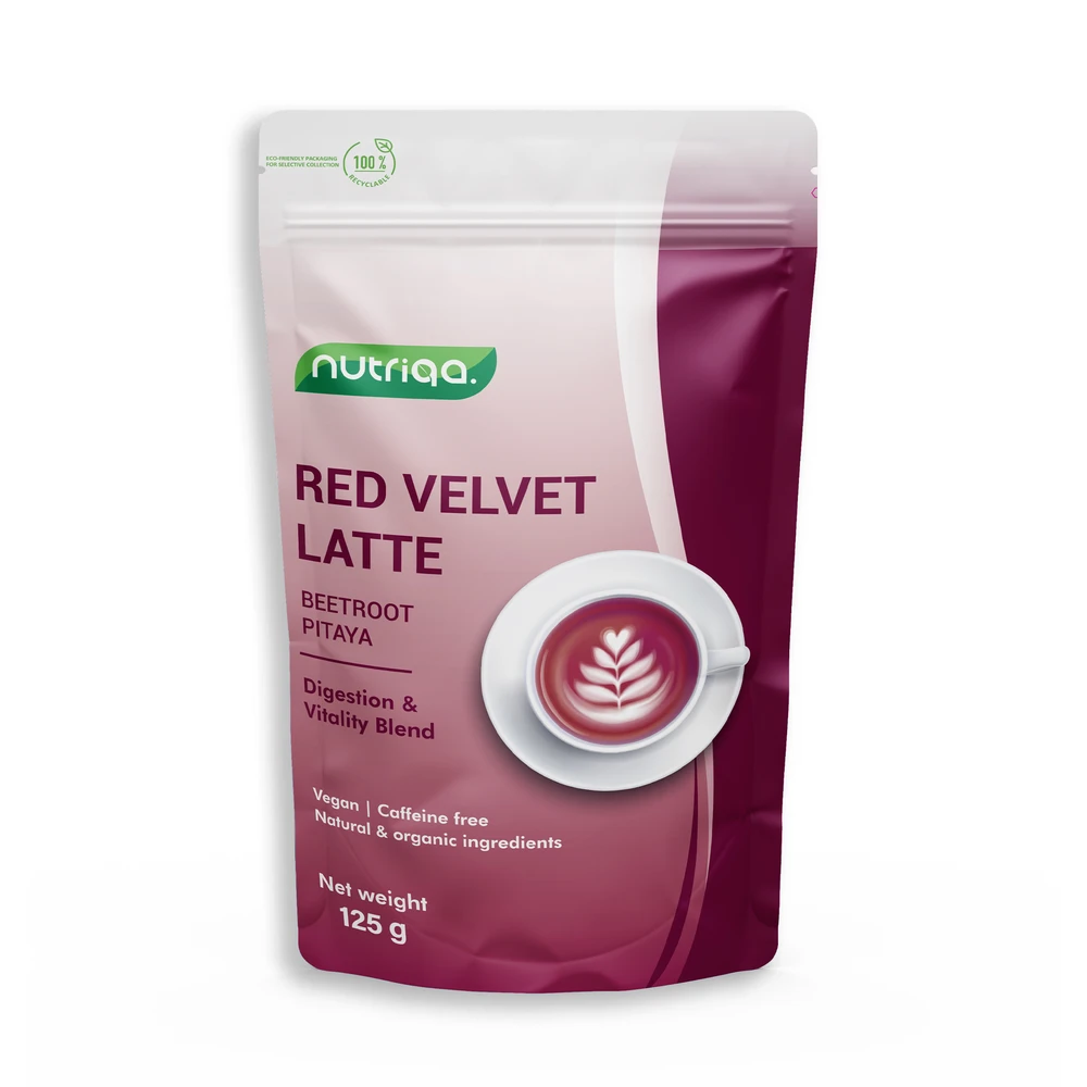 NUTRIQA Bio coffein free vegán cékla-pitaya latte 125 g 100944