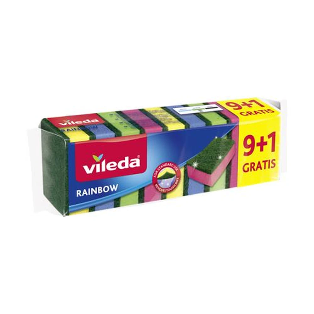 VILEDA Rainbow mosogatószivacs 9+1 db-os KHTV77
