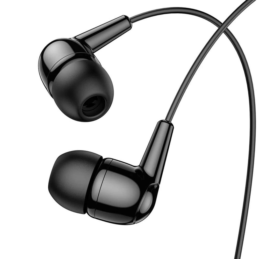 HOCO M97 fülhallgató SZTEREO 3.5mm jack felvevő gomb fekete M97_B